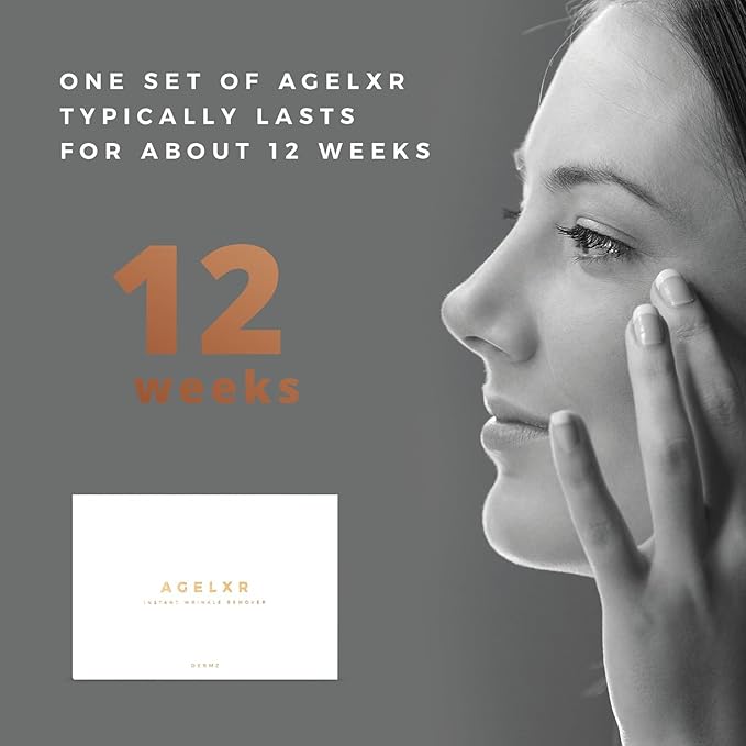 AGELXR - Instant Wrinkle Remover - Quickly Tightens Wrinkles, Fine Lines and Diminishes Puffy Eyes. Instant Facelift Serum - Anti-Aging Formula with Argireline® (30 Vials)