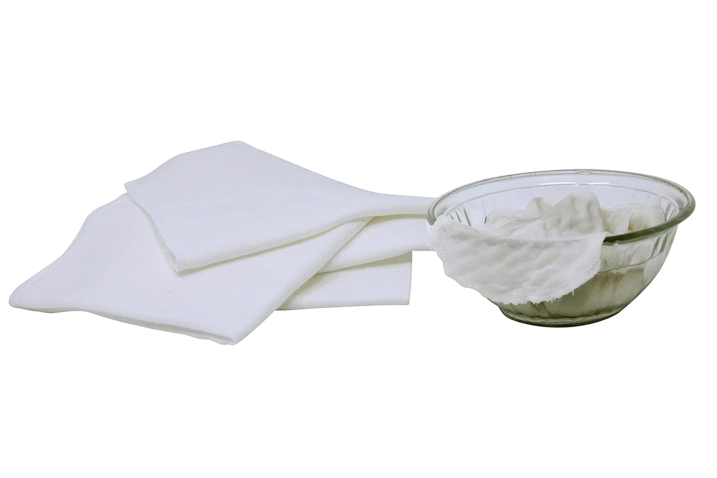 Organic Cotton Facial Cleansing Cloths- Set of 10 Reusable & Washable Muslin Makeup Remover Muslin Face Cloth - Cotton Facial Exfoliator - Muslin Cloth Makeup Remover Wipes - Extremely Soft