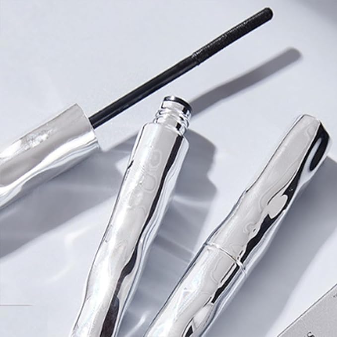 Steel Pipe Eyelash Primer, 3D Curling Eyelash IronMascara, Metal Wand MascaraWaterproof, Iron WandMascara Brushless, Non-Clumping, Washable (1)