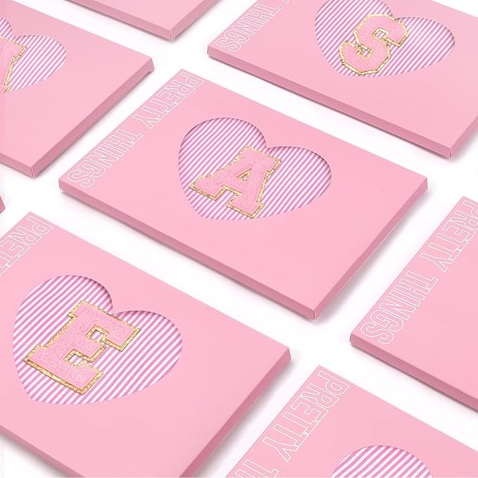 mibasies 2 PCS Initial Makeup Bags for Women: - Birthday Gifts for Teen Girls 11 12 13 14 15 16 Years Old - Preppy Trendy Stuff - Cosmetic Bag for Travel Toiletry - Pink E