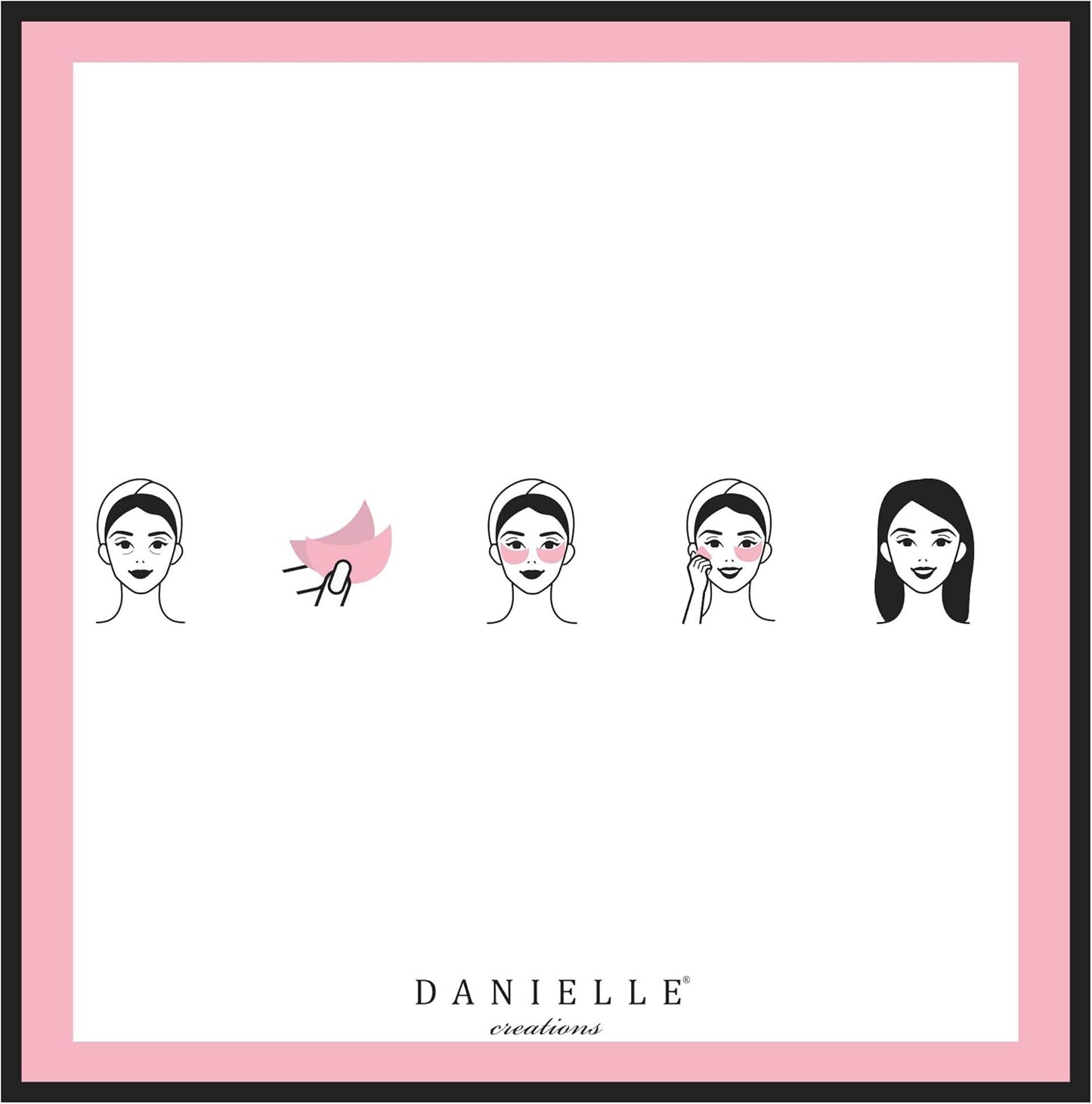 Danielle Puffiness No More Hydrogel Undereye Masks, 6 Pairs, Collagen & Cucumber, 6 Count