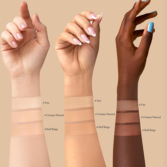 Foundation Balm, Matte Full Coverage Cream Foundation, Mature Skin Foundation, Creamy, Waterproof, Lightweight Face Makeup, 0.99 oz (FAIR)