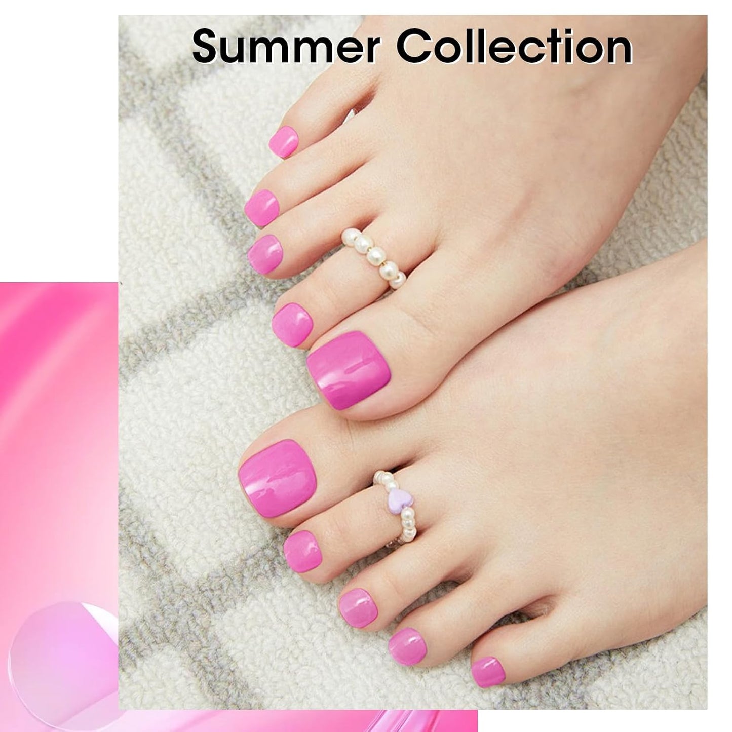 GELLEN Hot Pink Nail Polish, Pinkish Purple Natural Traditional Regular Nail Polish Quick Air Dry 6-Set For Acrylic Natural Nails Toes Home Salon, Non UV Gel, Chip Resistant, Hema Free, Toxin Free