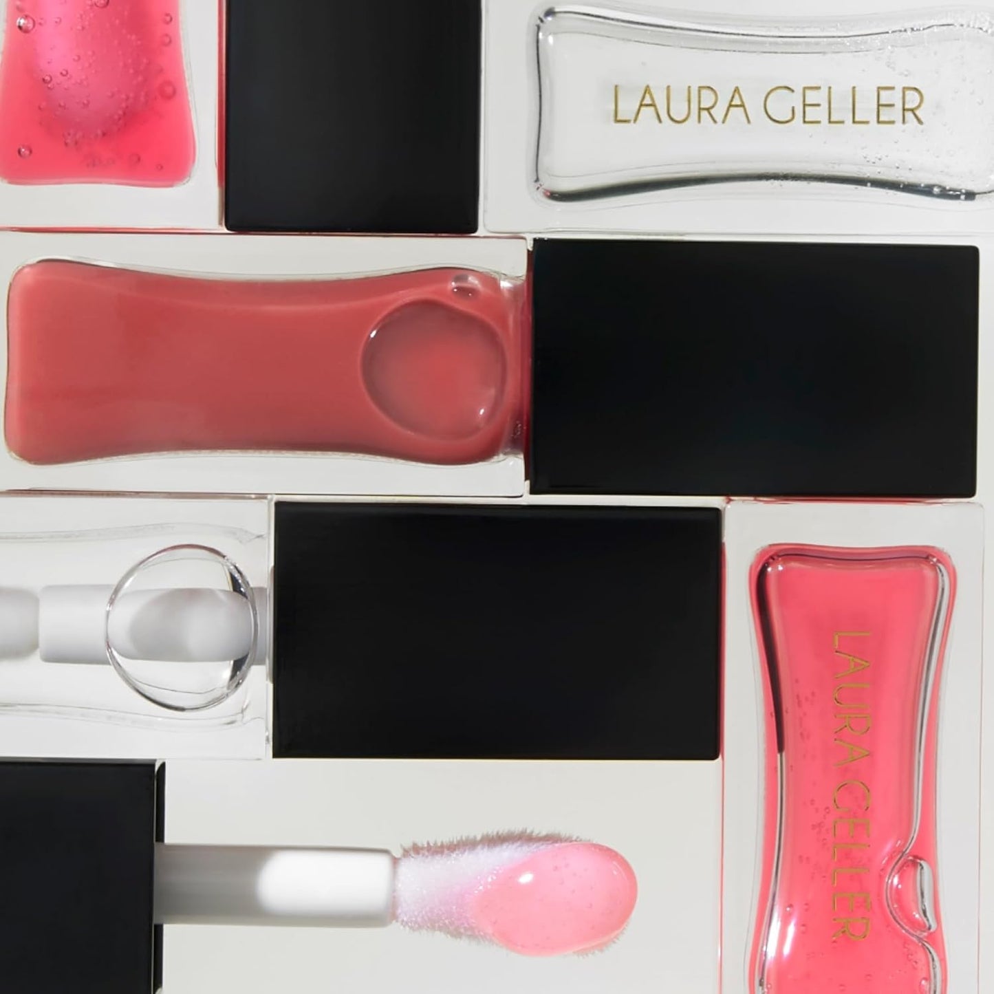 LAURA GELLER NEW YORK Fine Shine Glossy Lip Oil, Mauve Along - Hydrating Squalane - Fine Shimmer Lip Gloss