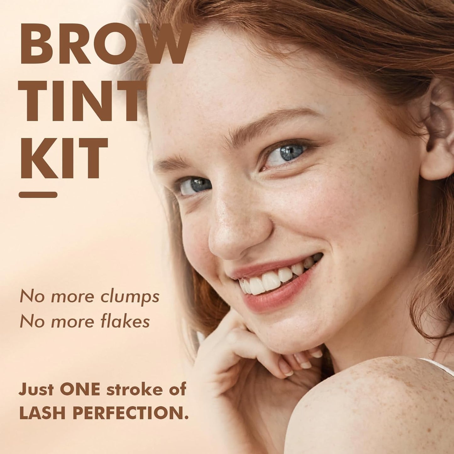 Lash Color Kit Light Brown Lasting for 4 Weeks Professional Eyelash & Eyebrow Color Kit with Natural Looking Safe Ingredients Easy to Use for Salon & Home