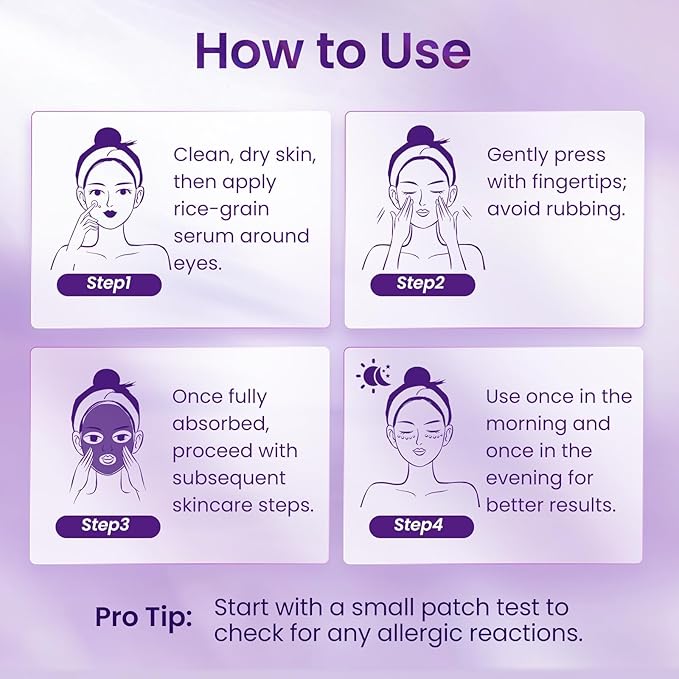 Caffeine & Retinol Eye Serum –Under Eye Serum for Dark Circles and Puffiness, Corrects Puffy Bags, Fine Lines & Wrinkles, 8Hr Hydrating Under Eyes Cream – 0.7 fl.oz