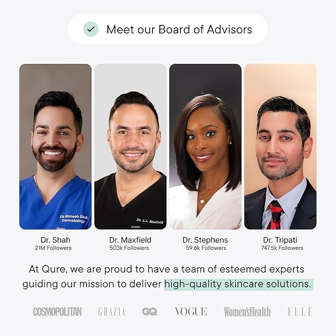 Qure Micro Infusion System for Face & Neck - Facial Moisturizing Essence, Hydrating Serum for All Skin Types, Refreshed Skin - 1-Month Supply