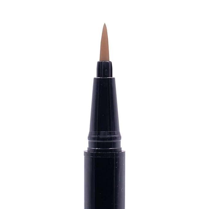 Arches and Halos Fine Bristle Tip Pen - Eyebrow Pencils for Women - Vegan Brow Pencil - Smudge-Proof, Buildable Formula - Warm Brown - 0.02 oz