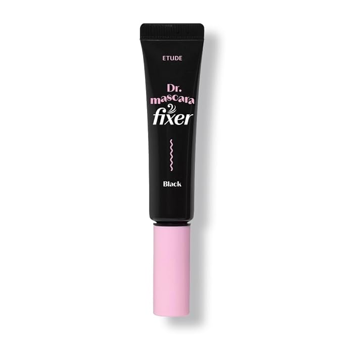 ETUDE Dr. Mascara Fixer, Korean Mascara Fixer, Long-Lasting Wax Formula, All-Day Curl Hold, Smudge-Proof, Korean Makeup, Beauty, Vegan Certified, Black (0.203 Fl Oz)