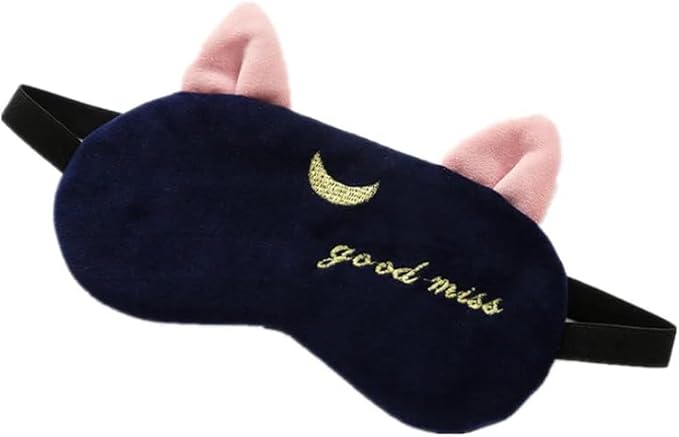 2PCS Eye Mask for Sleeping Cute Sailor Moon Natural Sleep Eye Mask Eyeshade Cover Shade Eye Patch Soft Portable Blindfold Travel Eyepatch for Girls Boys Women Men