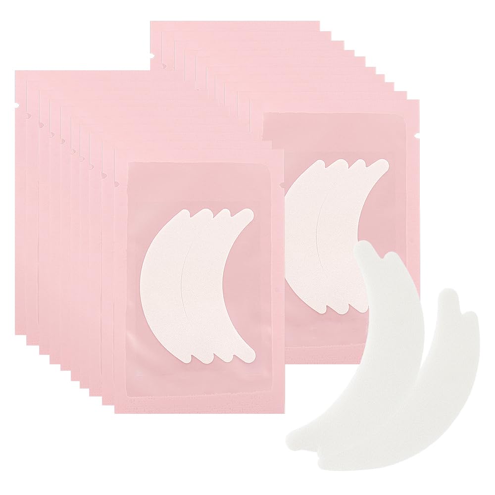 50 Pair Butterfly Under Eye Gel Pads Hydrogel Eye Patches For Eyelash Extension, Lint Free Under Hydrogel Eye Mask Pads Lash Extension Supplies(Pink