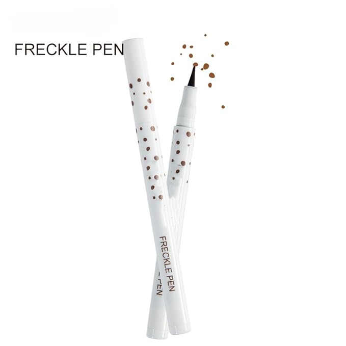 Freckle Pen 4 Colors Natural Freckle Pen Fake Freckle Pen Waterproof Long Lasting Soft Spots Natural Relaxing Sun Makeup (Chestnut)