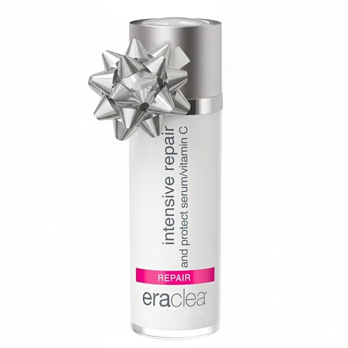 eraclea Intensive Repair & Protect Vitamin C Serum with Hyaluronic Acid, Argireline and Peptides, Anti-Aging Face Serum, Minimizes Wrinkles and Revitalizes Skin for All Skin Types (1 fl oz)