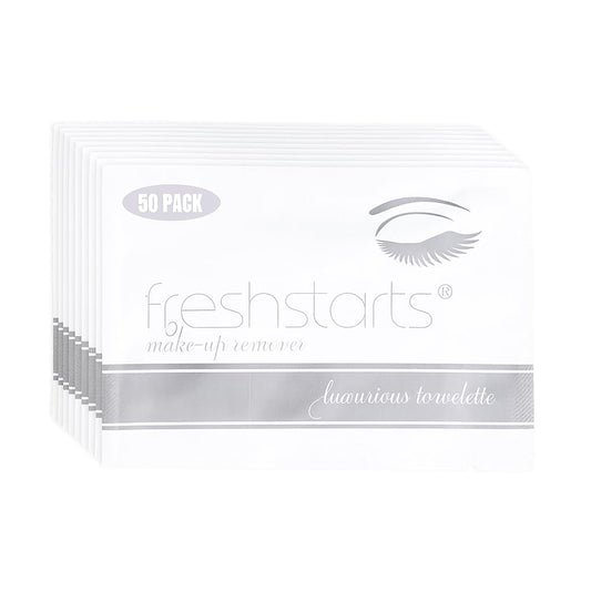 Freshends Flushable Individually Wrapped Wipes – 50 Bulk Pack Luxurious Towelettes, Guest Bathroom Essentials for Weddings, Restaurants, Bars & Clubs – Grey, Travel-Size, Disposable