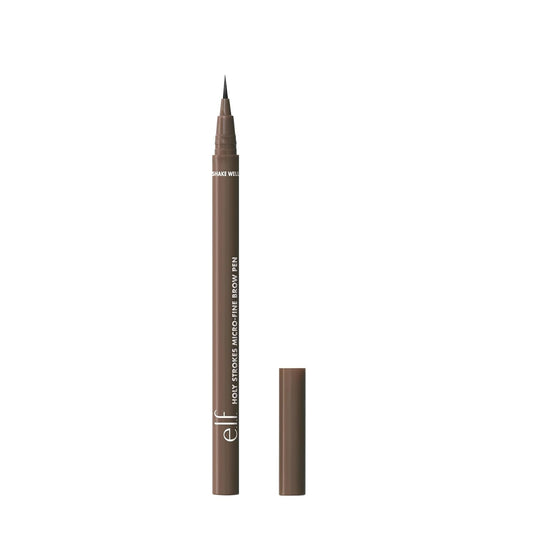 e.l.f. Holy Strokes Micro-Fine Brow Pen, Liquid Waterproof Eyebrow Makeup For Detailing & Adding Dimension, Vegan & Cruelty-Free, Taupe