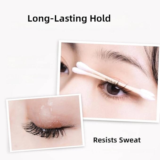 Waterproof Lash Primer for Mascara with Multi-Function Brush, Volumizing, Lengthening, Natural Look, Long-Lasting Hold, Smudge-Proof, No Clumping, Black Eyelash Primer