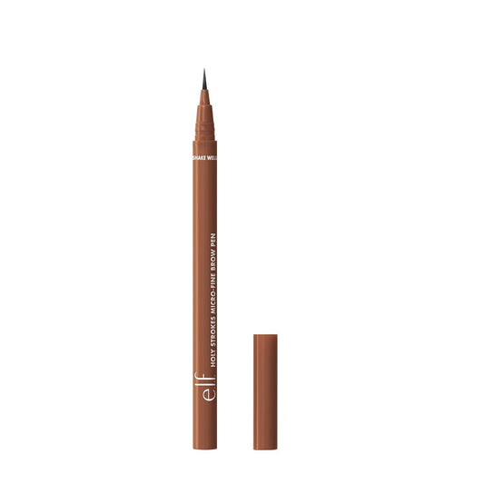 e.l.f. Holy Strokes Micro-Fine Brow Pen, Liquid Waterproof Eyebrow Makeup For Detailing & Adding Dimension, Vegan & Cruelty-Free, Auburn