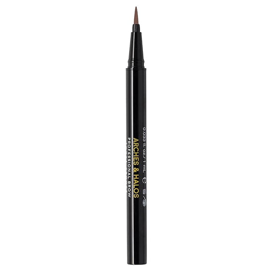 Arches & Halos Microblading Brow Shaping Pen - Fuller, More Defined Brow - Long-lasting, Smudge Resistant, Rich Color - Vegan and Cruelty Free Makeup - Espresso - 0.8 ml