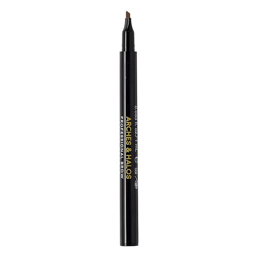 Arches & Halos Microblading Brow Shaping Pen - Fuller, More Defined Brow - Long-lasting, Smudge Resistant, Rich Color - Vegan and Cruelty Free Makeup - Mocha Blonde - 0.8 ml