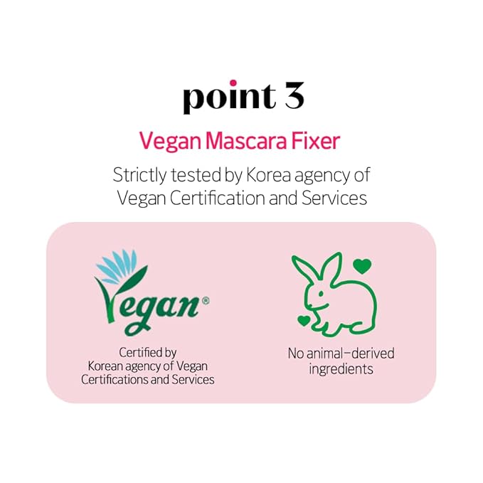 ETUDE Dr. Mascara Fixer, Korean Mascara Fixer, Long-Lasting Wax Formula, All-Day Curl Hold, Smudge-Proof, Korean Makeup, Beauty, Vegan Certified, Black (0.203 Fl Oz)