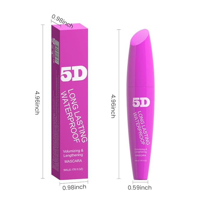 Black Volumizing Curl Long-Wearing Mascara Smudge-Proof Intense Length Feathery Soft Full Lashes Waterproof No Flaking Non Smudging Clumping，Cruelty Free