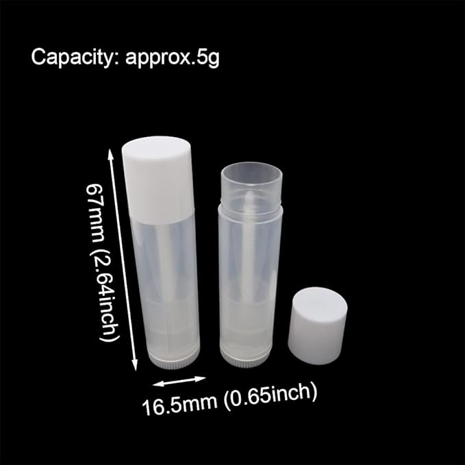 Honbay 30PCS 5g Clear Empty Lip Balm Containers Empty Tubes