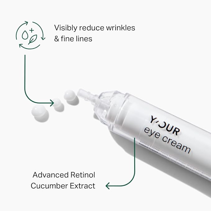 Y'OUR Anti-Aging Skincare Set – 5-Step System with Cleanser, Day Cream, Serum, Night Cream & eye Cream – Targets Wrinkles & Fine Lines – Hydrating, Firming & Non-Comedogenic. Holiday Gift