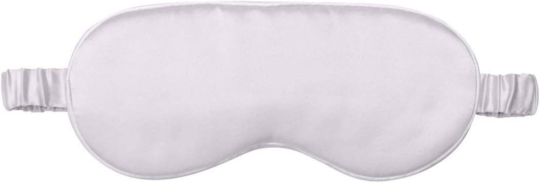 Silk Sleep Mask Light Blocking Luxury 100% Mulberry 19mm Silk Eye Mask Eye Cover Blindfold Ultra Soft Light & Comfy Anti Aging Skin Care with Travel Bag Gift Package