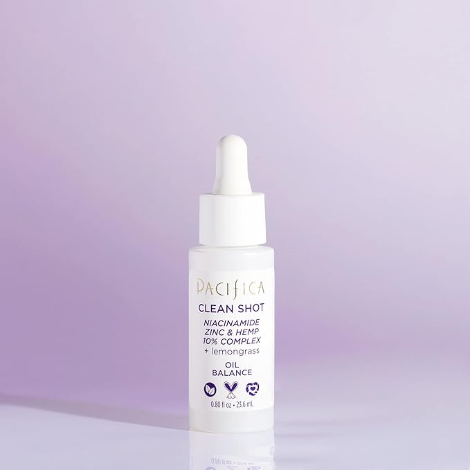Pacifica Clean Shot Niacinamide Zinc and Hemp 10 Percent Complex Unisex 0.8 oz