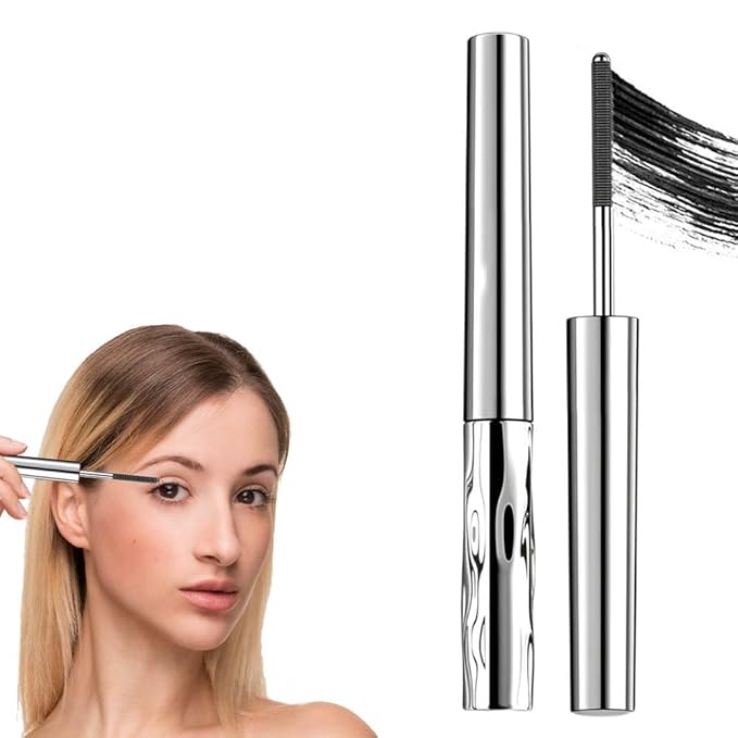 Iron Wand Mascara, 2026 New Waterproof Quick Drying Curling Mascara, 3D Curling Eyelash Iron Mascaras, Black Washable, Long Lasting Smudge-Proof Tubing Mascaras Volumizing & Lengthening (Black)