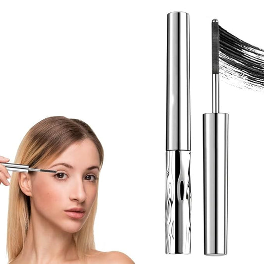 Iron Wand Mascara, 2026 New Waterproof Quick Drying Curling Mascara, 3D Curling Eyelash Iron Mascaras, Black Washable, Long Lasting Smudge-Proof Tubing Mascaras Volumizing & Lengthening (Black)