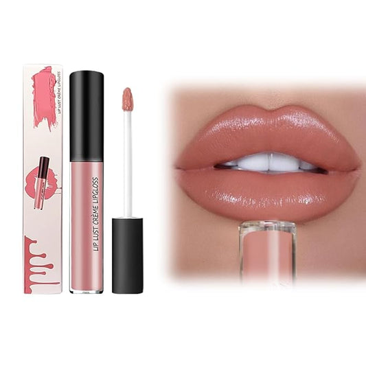 12 Colors Cream Texture Lipstick for Women, Long Lasting Lipstick Non-Stick Lipgloss Velvet Lip Makeup, Moisturizing Liquid Lip Stick Non-Fading Lip Gloss Hydrating Lip Tint for Makeup (#02)