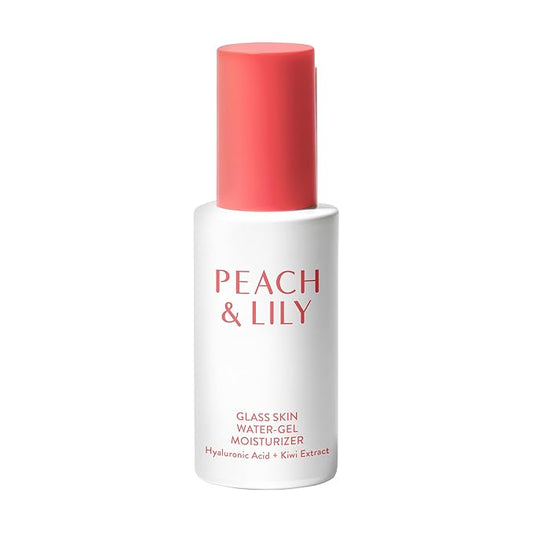 Peach & Lily - Glass Skin Water-Gel Moisturizer (1.69 ounces) - Hyaluronic Acid - Face Moisturizer - Lightweight & Oil Free - Chamomile, Kiwi, & Peach - Self Care - Vegan, Cruelty Free - Korean Beauty