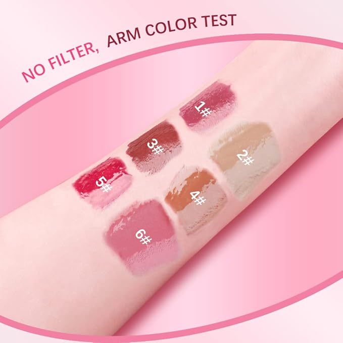 ibcccndc Lip Plumper gloss,Natural Lip Plumper,High Shine Lip Plumper,Lip Enhancer for Fuller,Sexy Lip Gloss,Shiny Lip Gloss For Girls and Women (5)