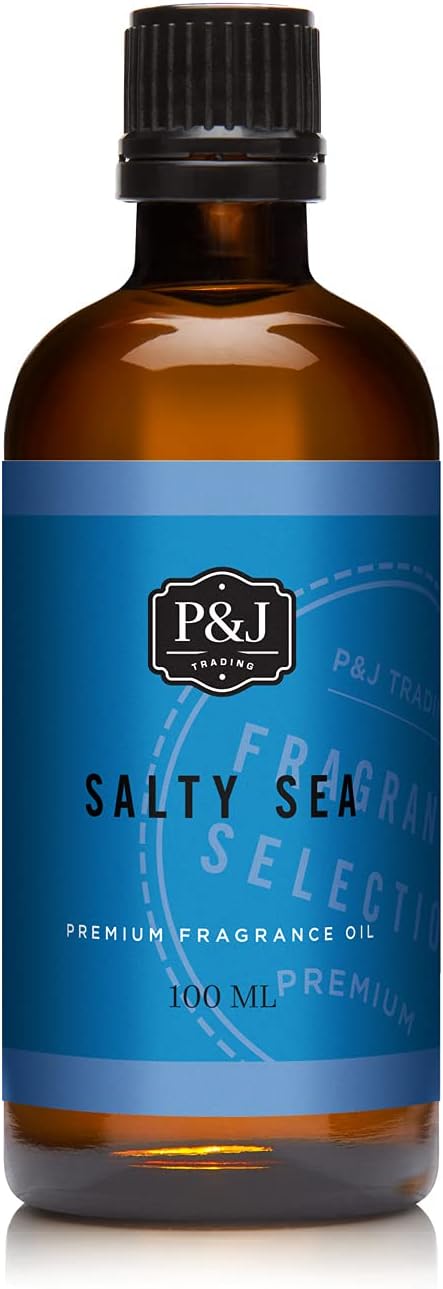P&J Trading - Salty Sea Scented Oil 100ml - Fragrance Oil for Candle Making, Soap Making, Diffuser Oil