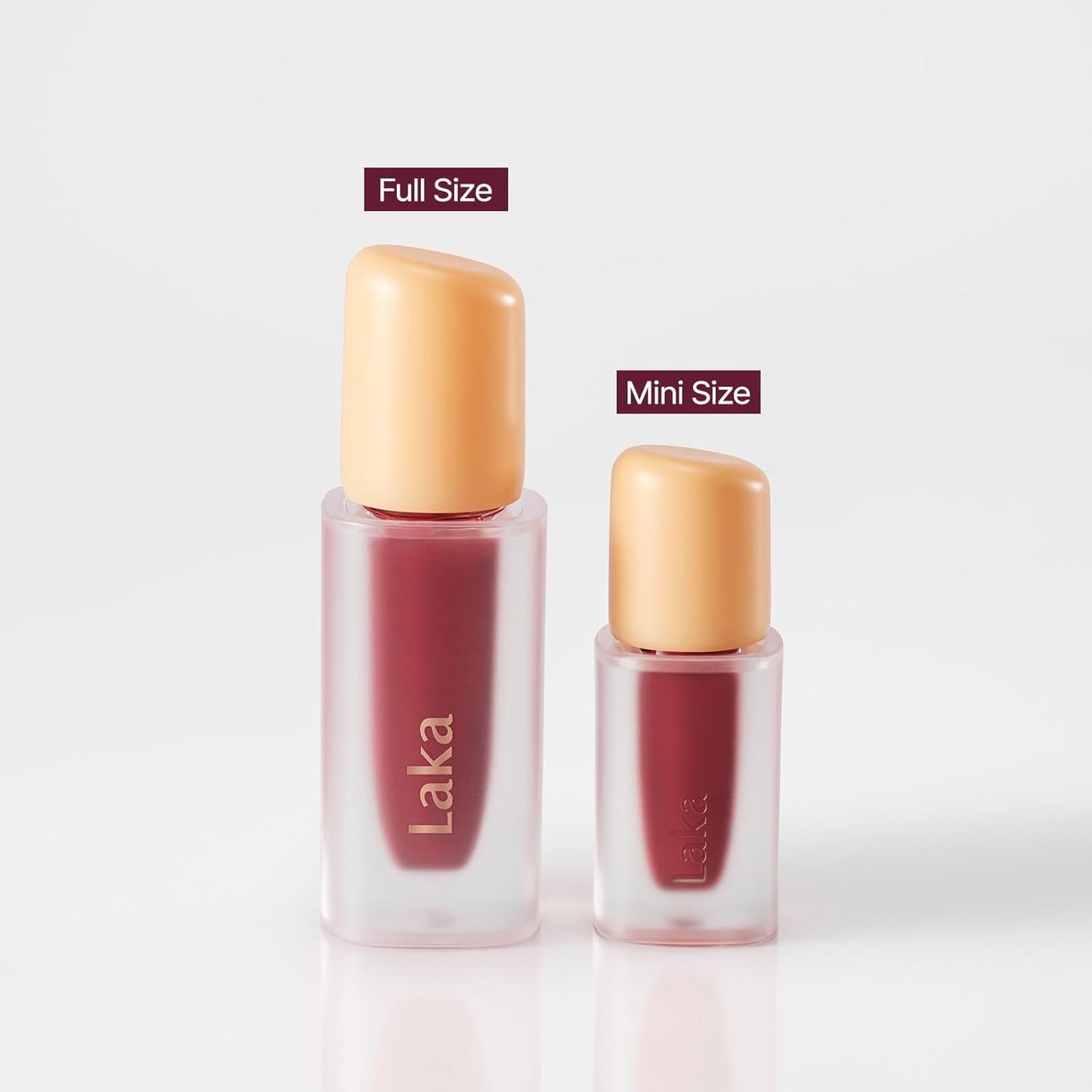 Laka Fruity Glam Lip Tint Mini, Glowing Lip Stain with Wide Color Spectrum, Hydrating & Lightweight Texture, Long-Lasting Bold Stain, Non-Sticky, Vegan, K-Beauty (#115 Envy)
