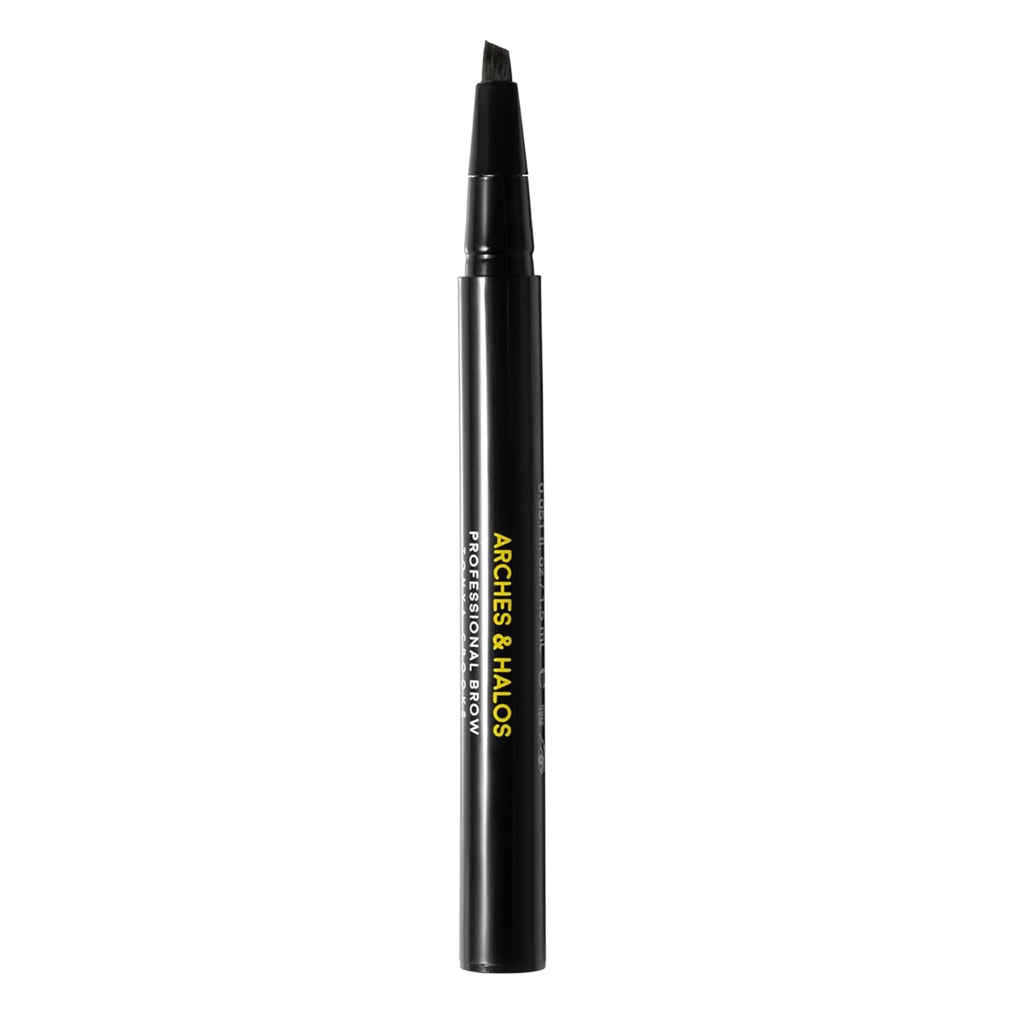 Arches and Halos Angled Bristle Tip Waterproof Brow Pen - Water Based and Smudge Proof Eyebrow Pencil - Extended Wear - Auburn - 0.051 oz
