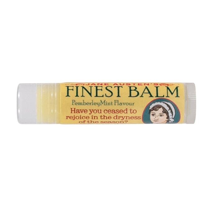 Jane Austen's Finest Balm, Lip Balm Tube, Peppermint Flavored - Cruelty-Free and Made in the USA from Natural and Imported Ingredients