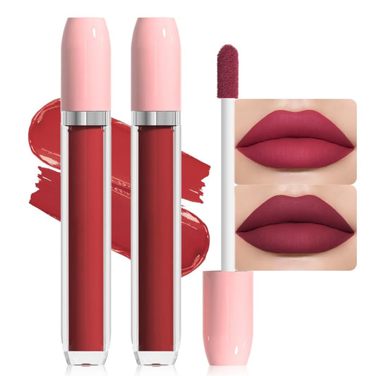 BINGBRUSH Super Matte Longwear No-Budge Stay On Smudge Proof Liquid Lipstick Long Lasting Makeup for Women,Highly Pigmented Color and Instant Shine, Cheeky