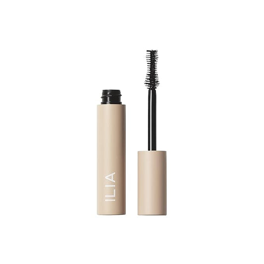ILIA - Fullest Volumizing Mascara | Weightless, Buildable, Smudge + Flake-Free, Sensitive Eyes Safe | Full, Thick, Healthier Lashes | Non-Toxic, Vegan, Cruelty-Free (Full Size; 0.32 fl oz | 9.5 ml)
