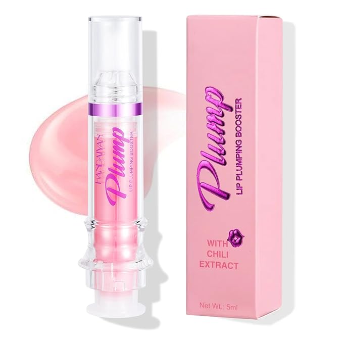 Glossy Finish Lip Glow Oil,Lip Plumping Booster Plump,Hydrating, Volumizes & High-Shine Lip Plumping Mirror Lip Glaze Lip Makeup,Lip Enhancer for Fuller, Lip Mask, Hydrating& Reduce Fine Lines (001#)