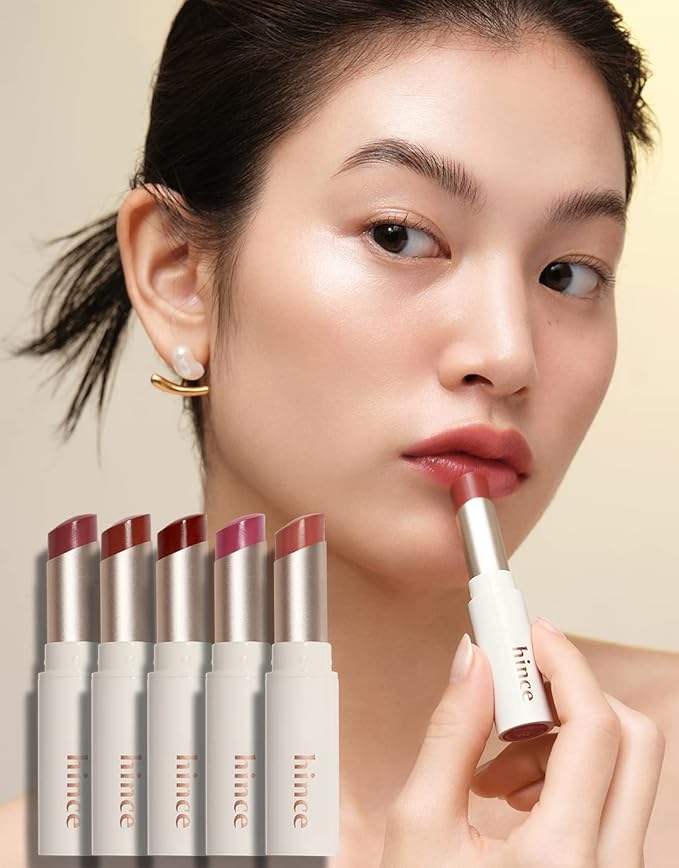 HINCE Mood Enhancer Lip Glow, Moisturizing Lip Balm with Shea Butter & Sweet Almond, Non-Sticky and Long-lasting Tinted Lip Tint with Buttery Balm Texture for Neutral Color 0.2oz. (1, CHILL OUT, 07)