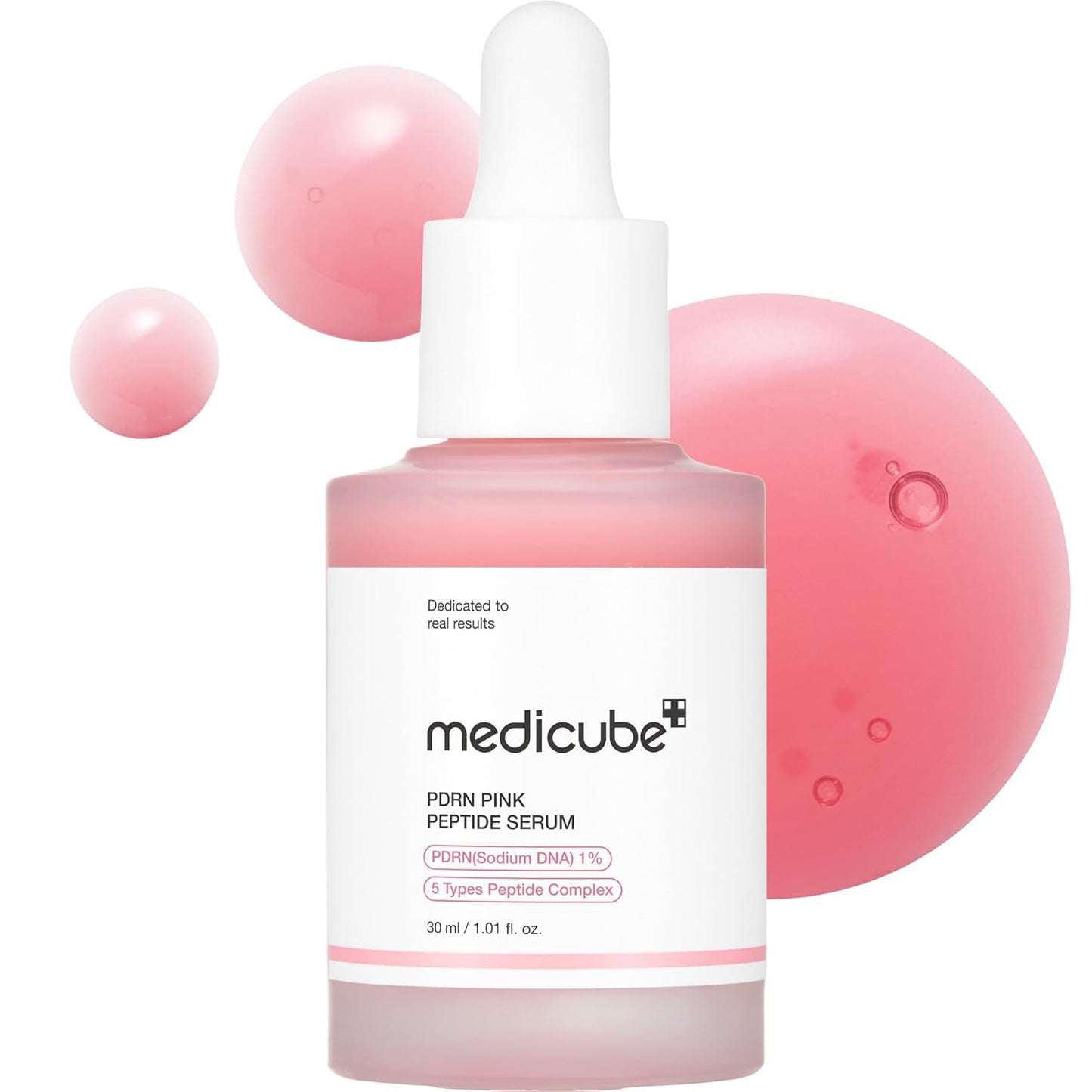 medicube Salmon DNA PDRN Pink Peptide Serum, Pink glow serum, Peptide, Niacinamide, Hydrating & Moisturizing & Firming, Uneven Skin Tone, Korean Skincare | 1.01 fl.oz. (1.01 fl.oz., Salmon DNA PDRN)