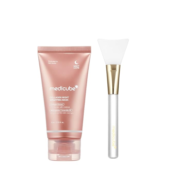 medicube Collagen Night Wrapping Peel Off Facial Mask with Jelly Brush | Holiday Stocking Stuffers