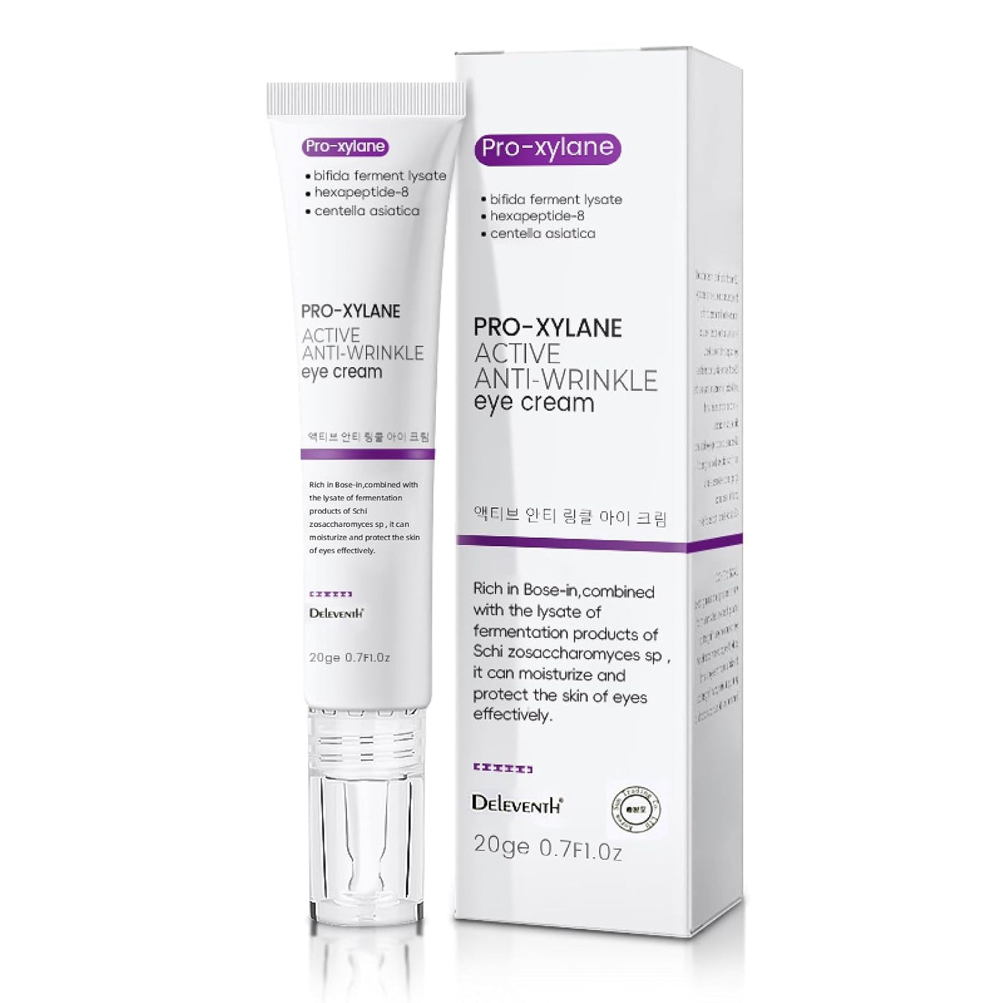 Korea Active Anti-Wrinkle Eye Cream, Pro-Xylane Anti-Aging Active Eye Cream, Active Emulsion, Fade Fine Lines around Eyes, Anti-Wrinkle, Moisturizing, Anti-Aging, Tighten and Delicate Skin