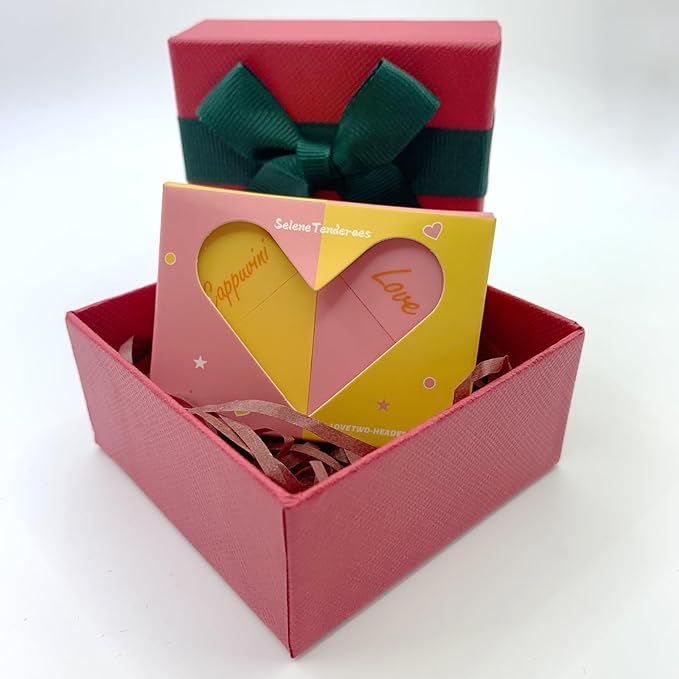 Heart Shaped Dual-use Deformable Lip Balm Stick - Honey, Peach. Repair, Keep Lips Moisturized,red gift box，Gifts