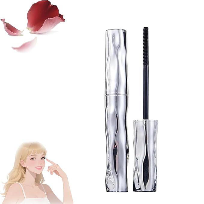 Steel Pipe Eyelash Primer, 3D Curling Eyelash IronMascara, Metal Wand MascaraWaterproof, Iron WandMascara Brushless, Non-Clumping, Washable (1)