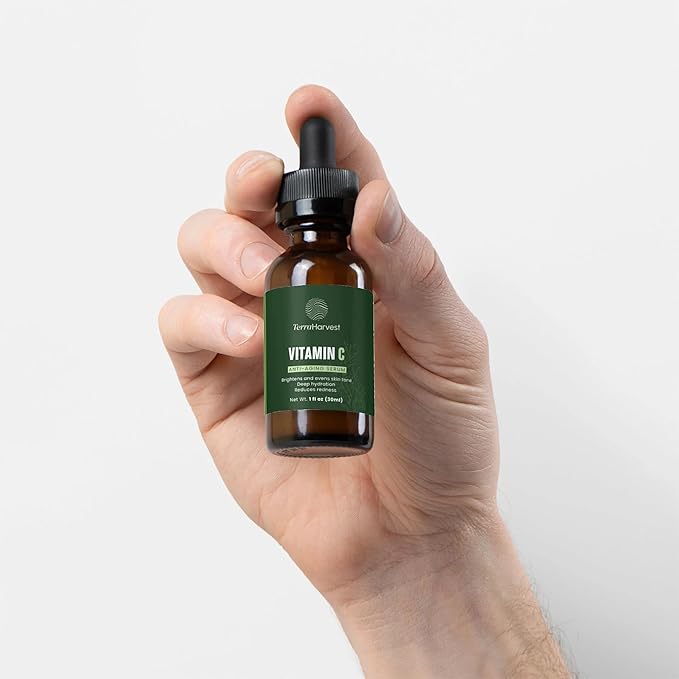 Anti-Aging Vitamin C Serum – Brightening & Hydrating Face Serum with Magnesium Ascorbyl Phosphate, Ferulic Acid & Botanical Extracts – Reduces Dark Spots & Uneven Skin Tone – 1 fl oz