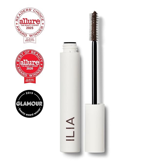 ILIA - Limitless Lash Mascara | Lightweight, Nourishing, Lengthening, Lifting | Flake + Smudge-Resistant | Non-Toxic, Cruelty-Free, Ophthalmologist-Tested, Safe For Sensitive Eyes (Rich Brown)