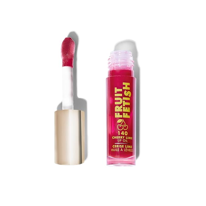 Milani Fruit Fetish Lip Oil with Vitamin E for Instant Hydration, Fruit Extract Infused Lip Treatment and Moisturizing Lip Gloss - Cherry Lime